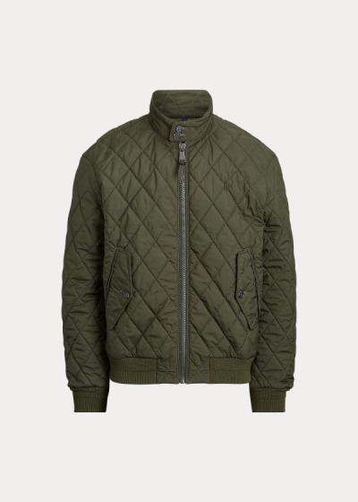 Chaquetas Polo Ralph Lauren Hombre Verde Oliva - Quilted - AHMZG4179